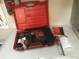 HILTI TE 16 ROTARY HAMMER DRILL w/ Case Drill Bits Handle SDS