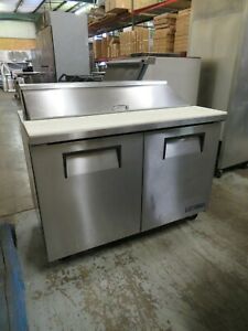 True TSSU-48-12 Commercial Solid Door Sandwich / Salad Prep Table