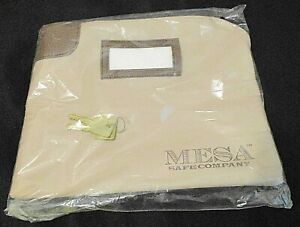 Mesa Safe Company Depository Bag Sage w/Key Locking Zipper (tan) (SKU# 969)