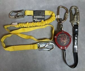 Miller Scorpion PFL-4/9FT Personal Fall Limiter With Carabiner &amp; Miller Lanyard