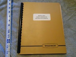 Rare WILTRON MODEL 610D Sweep Generator INSTRUCTION MANUAL Book SCHEMATICS Test