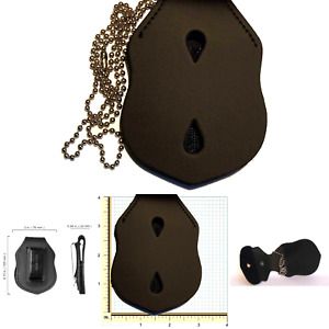 Eagle Badge Belt Clip with Pocket and Chain (Universal, Curved Badge with Eag...
