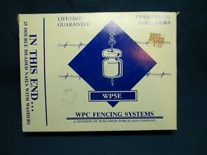 Vintage Wisconsin Porcelain Ceramic Insulators Pack of 25 WP5E Nails and washers