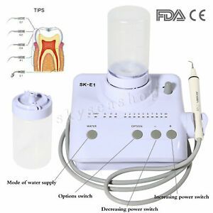 Portable Dental Ultrasonic Piezo Scaler Bottle Handpiece Tips EMS fit WOODPECKER