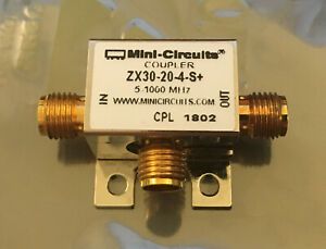 Mini Circuits ZX30-20-4-S+ 20.5dB Directional Coupler 5-1000 MHz 50ohm SMA
