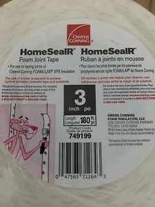 Owens Corning Homesealr Foam Joint Tape 180 Ft x 3&#034; 749199