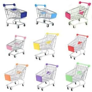 Mini Shopping Cart Supermarket Handcart Shopping Utility Storage Cart Mode 7E4W