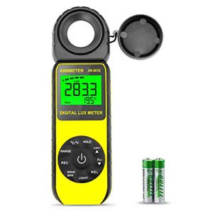 ANNMETER AN-881D Digital Illuminance Meter, Lux Meter with 0.01-400,000 Lux FC