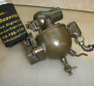 1-1/4&#034; SCHEBLER CARBURETOR w Throttle Brass Old Car Tractor Boat Gas Engine