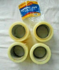 4 ROLLS CLEAR SHIPPING TAPE 2.83&#034; x 110 YDS. EACH BY TAPE IT