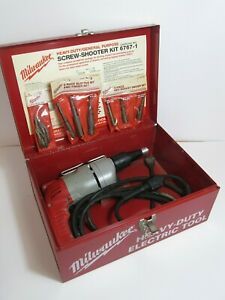 MILWAUKEE Heavy-Duty Drywall / Decking Screw Shooter Kit 6767-1 w/ Steel Case