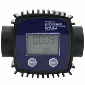 K25 1in Digital Flowmeter Fuel Pump Pipeline Liquid Flow Meter DC2.3-3.3V