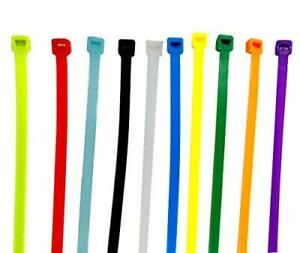 Nylon Cable Ties Heavy Duty Zip Ties with Self-Locking 10 Colors on 8&#039;&#039; 200pcs