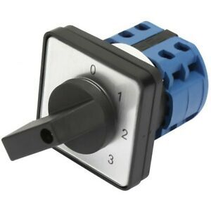 With Screw Changeover Switch Rotary Selector 2 Pole 4-Position 660V 20A