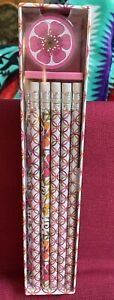 VERA BRADLEY “TEA GARDEN”  #2 Pencils with Pencil Sharpener Set of 10