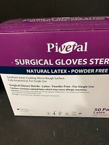 Pivetal Latex Sterile Powder Free Surgical Gloves 50 pairs Size 7