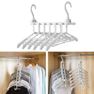 Home Laundry Room Drying Rack Coat Rod Mounted Folding Clothes Hanger Balcony