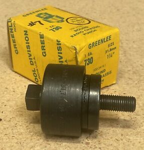 GREENLEE NO. 730 (1 - 1/4&#034;) ROUND RADIO CHASSIS PUNCH 500 2419.1