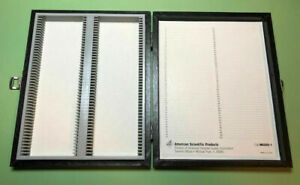 American Scientific Products Microscopic Slide Box M6285-1