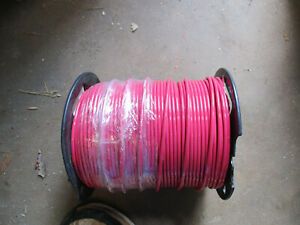 New 500 ft Roll 10 Red Solid CU THHN Copper Wire NYLON 10 AWG USA WS
