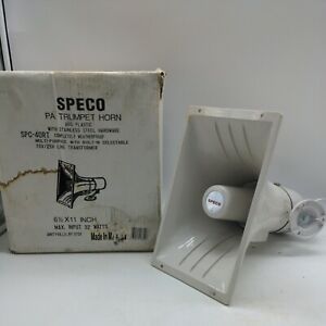 Speco 11&#034; 6 1/2&#034; Indoor Outdoor Trumpet Horn PA Speaker SPC-40RT