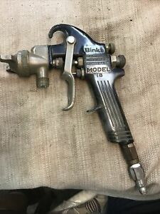 Binks Model 18 Pressure Auto Body Paint Spray Gun (b124)