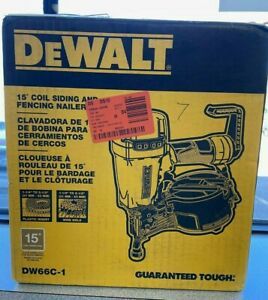 DEWALT Pneumatic 15-Degree Coil Siding Nailer DW66C-1