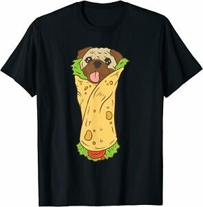 NEW LIMITED Funny Dog Burrrito Food T-Shirt S-3XL