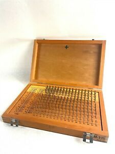 Meyer M1 Industrial Stainless Custom Length Pin Gauge Custom Set w/ Wooden Case