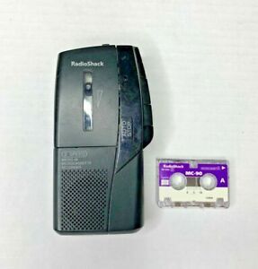 RadioShack Micro-36 Microcassette Recorder Handheld 2 Speed w/ Tape TESTED WORKS