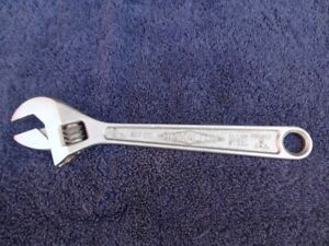 Diamond Tool and Horseshoe 8&#034; Adjustable Wrench Diamalloy USA