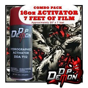 16oz hydrographic film / activator Bloody Wolf Pack hydro dip dipping wizard