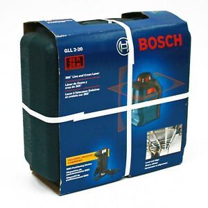 Bosch GLL2-20 360° Line &amp; Cross Laser - New - Free Shipping