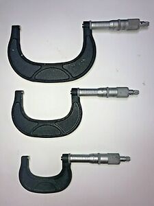 SCHERR TUMICO OUTSIDE MICROMETERS 3-4 IN, 2-3 IN, 1-2 IN (3 INCLUDED IN AUCTION)