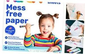 Mess Free Paper - Kids Create No Mess Wonders with Special Coloring 50 Sheets