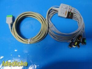 GE 2017006-001 Multilink ECG Trunk Cable W/ 10-Leads (Limb/Chest) ~ 25669