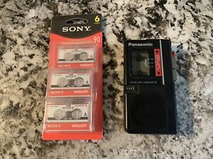 Panasonic RN-125 Micro Cassette Recorder/Player With 5-pack MC-90 Cassettes