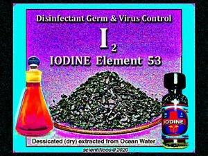 lODINE CRYSTALS Element 120gm 99.8% ACS for wound care LIMITED SUPPLIES