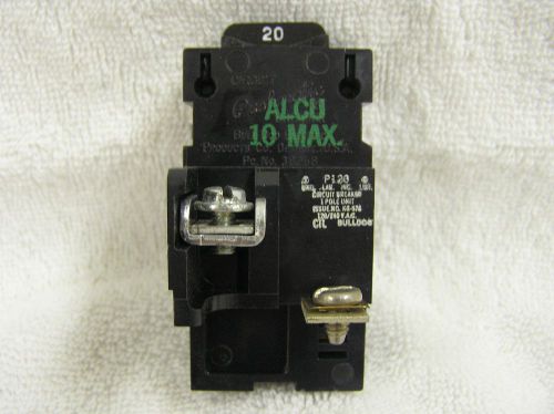 20 Amp 20A Pushmatic 120/240V One Pole Circuit Breaker Used
