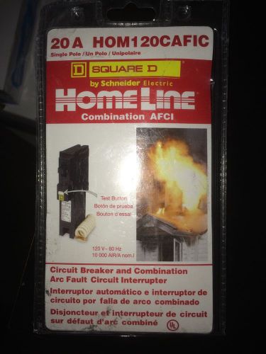 Homeline square d 20a hom120afic combination afci breaker for sale
