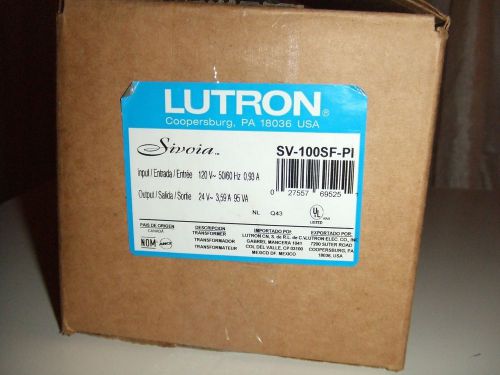 Lutron sivoia sv-100sf-pi plug-in transformer for roller shade system 24vac 3a for sale