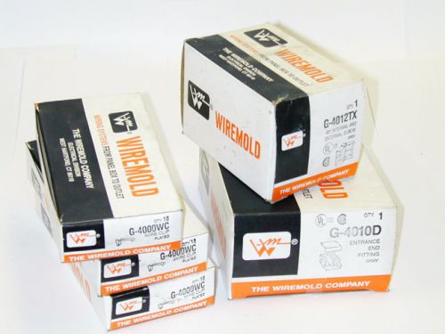 Lot of new wiremold hardware g-4000wc g-4010d g-40112tx for sale