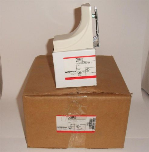 Wiremold 2686fo stl fiberready trans feed box pancake raceway ivory box of 10 ea for sale