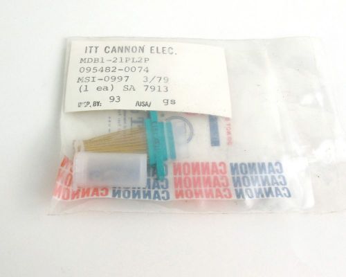 ITT/Cannon MDB1-21PL2P Micro Mini D-Sub Connector 21 Position Gold Leads