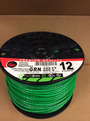 # 12THHN WIRE, 12GA, THHN,STRANDED GREEN 500&#039; REEL