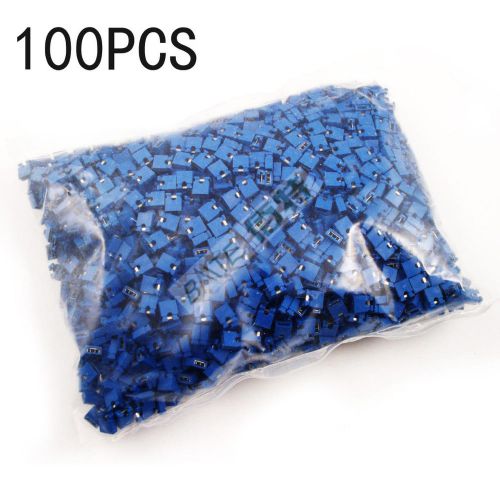 100x Mini Jumper for 2.54mm Male Pin Header Color Blue GBW