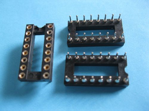 300 x IC Socket Adapter Round 16 Pin headers &amp; (IC)Sockets Pitch 2.54mm X=7.62mm