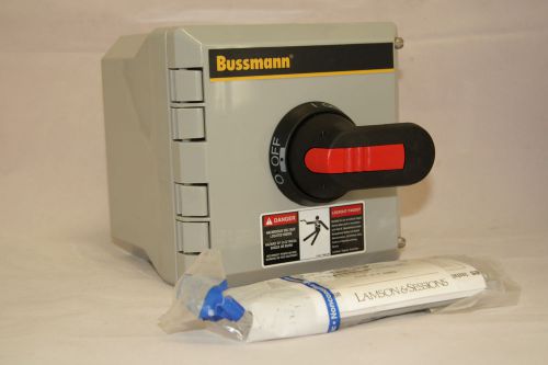 Bussmann enf25p-4pb6 enclosed on-off disconnect switch cdnf25 4 pole 25 amp 600v for sale