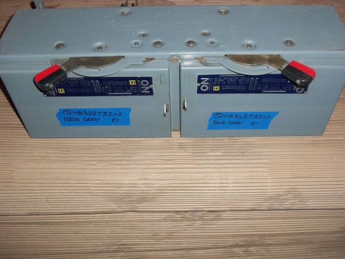 Square d qmb qmb363t32w 100 60 amp 600v fusible panel panelboard switch ser e1 for sale
