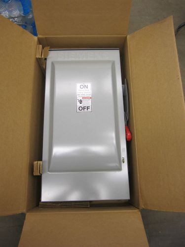 Siemens Out Door Fusible 200 amp 240 volt Safety Switch Disconnect - HF324NR NIB
